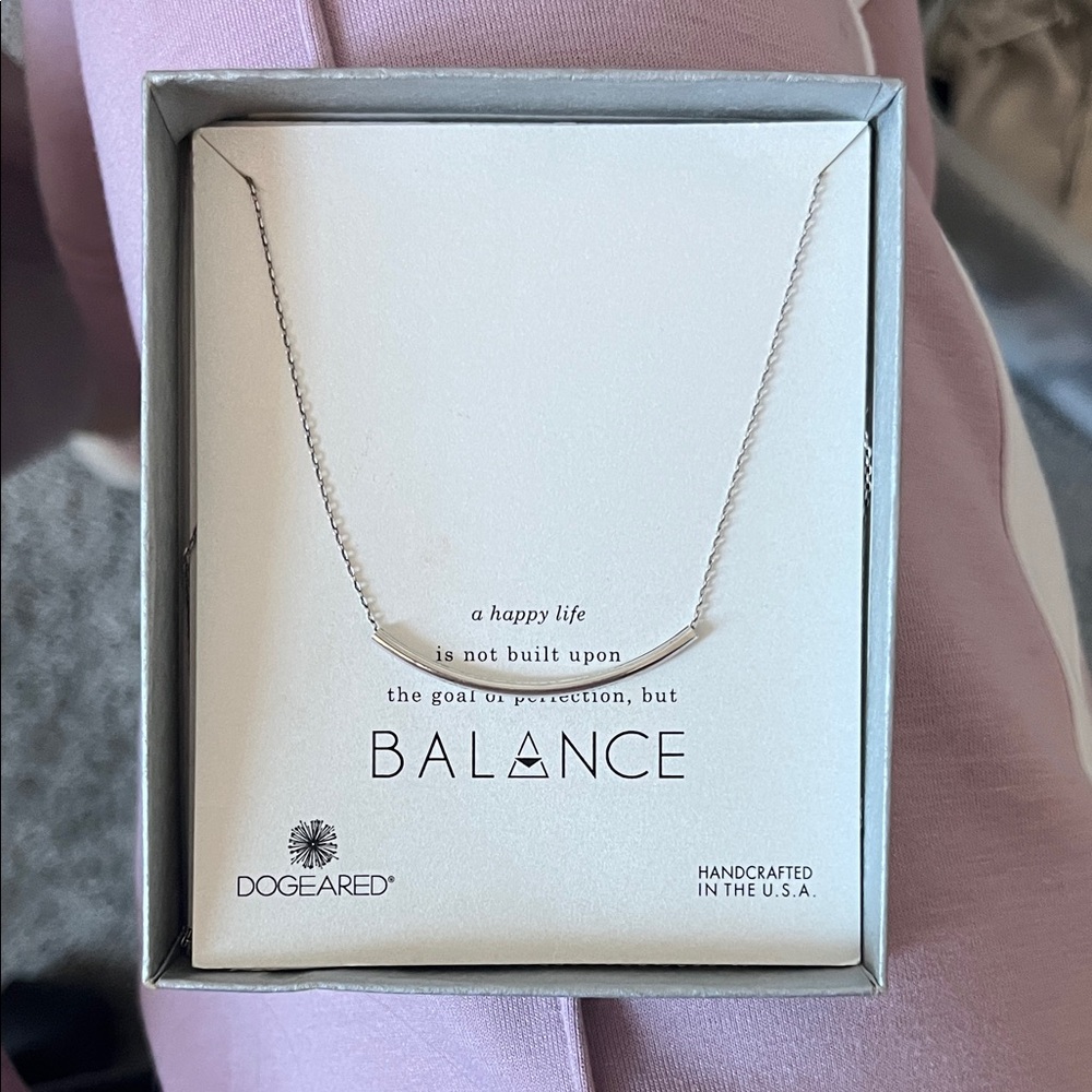 Dogeared Silver Minimalist Necklace